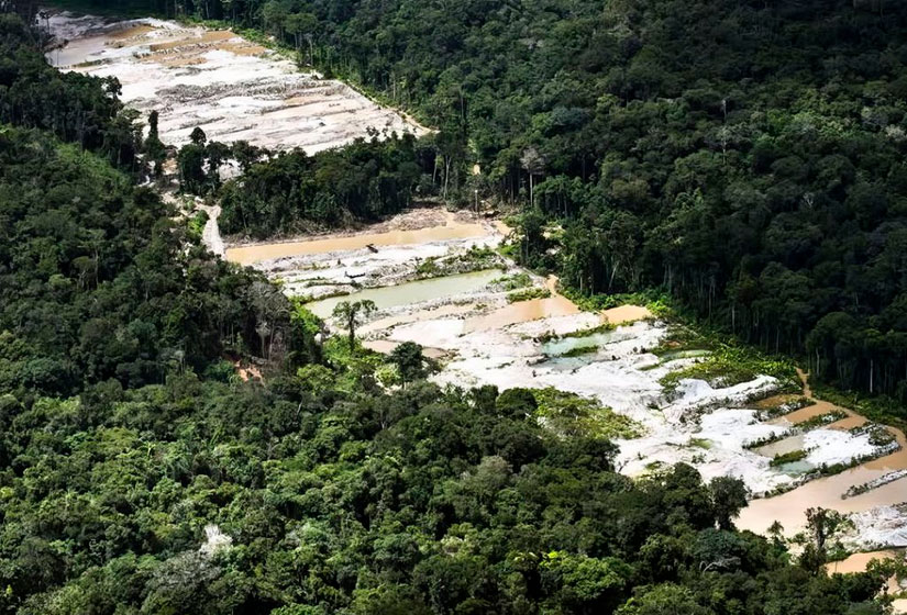 Força-tarefa destrói dez garimpos ilegais na Amazônia