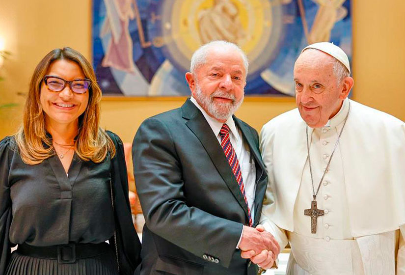 Lula e papa Francisco se encontram no Vaticano