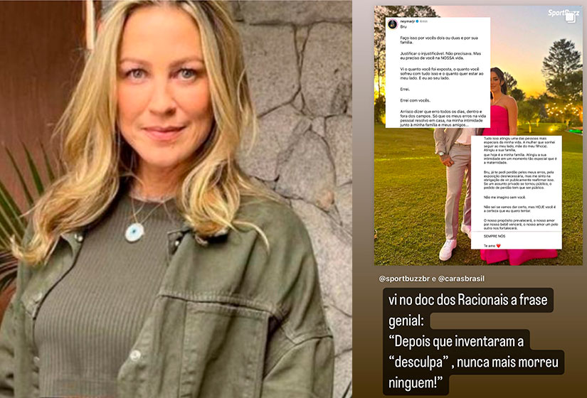 Luana Piovani ironizou a publicação de Neymar para Bruna Biancardi