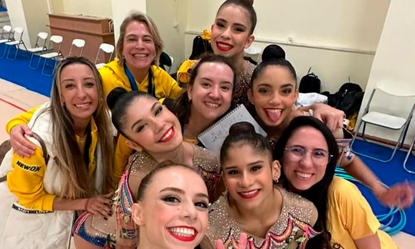 Brasil fatura bronze em competição internacional de ginástica rítmica