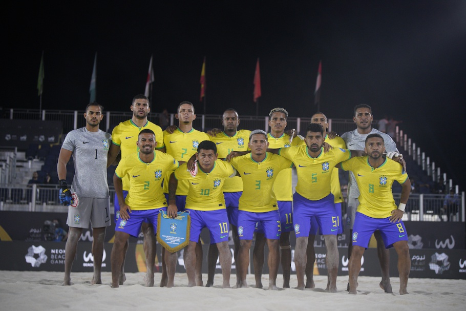 Seleção Masculina de Beach Soccer estreia com goleada na Neom Cup 2023