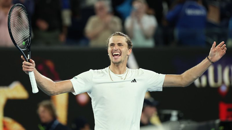 Alexander Zverev venceCarlos Alcaraz e vai à semi do Australian Open