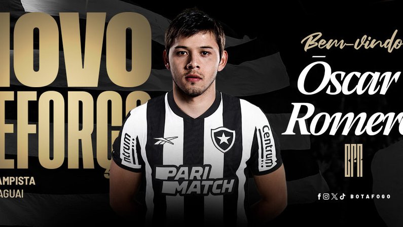 Botafogo anuncia contratação do meia Óscar Romero
